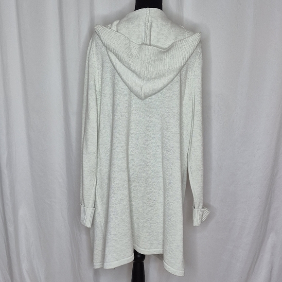 Tahari Open Front Hooded Cardigan - Size 3X - Picture 4 of 12